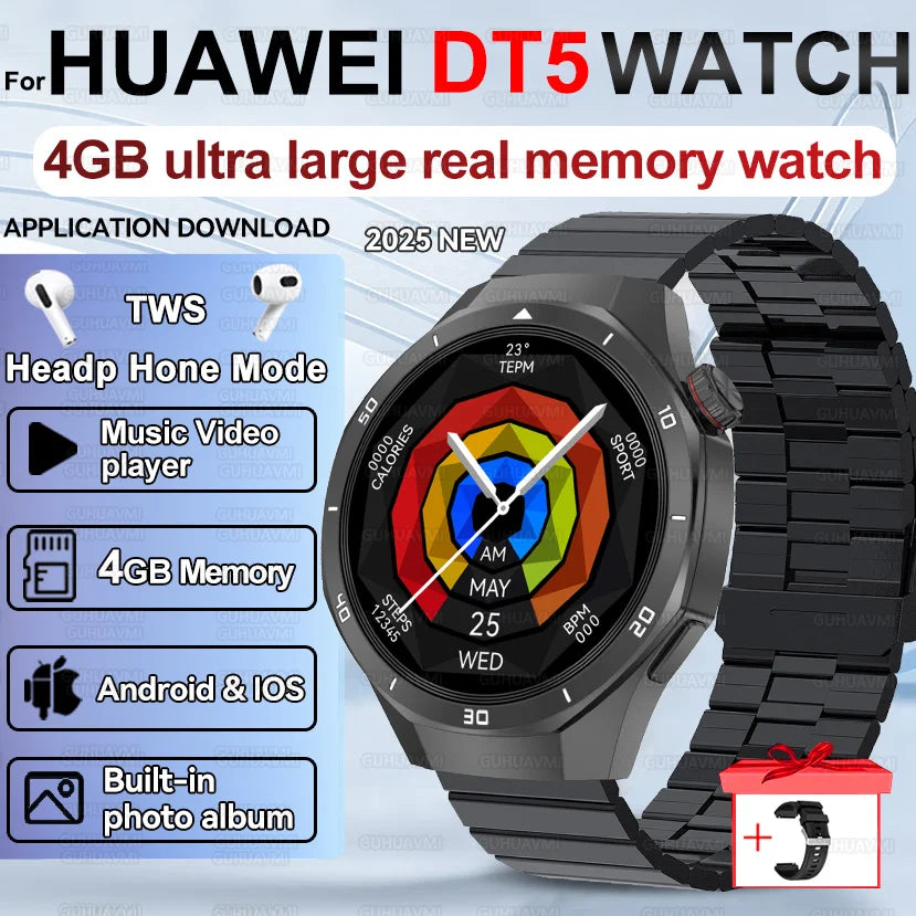 Smartwatch hombre nuevo – pantalla AMOLED, GPS, música y resistencia IP68