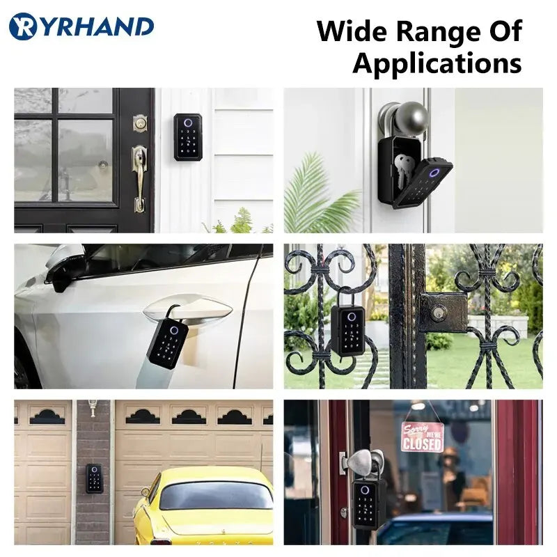 Caja de seguridad inteligente YRHAND TTlock – contraseña, huella digital y WiFi