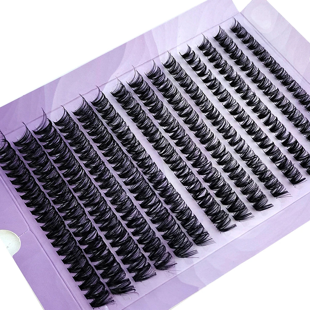 Paquete 280 pestañas mink 3D – extensiones individuales volumen ruso, ultra finas 0.05mm