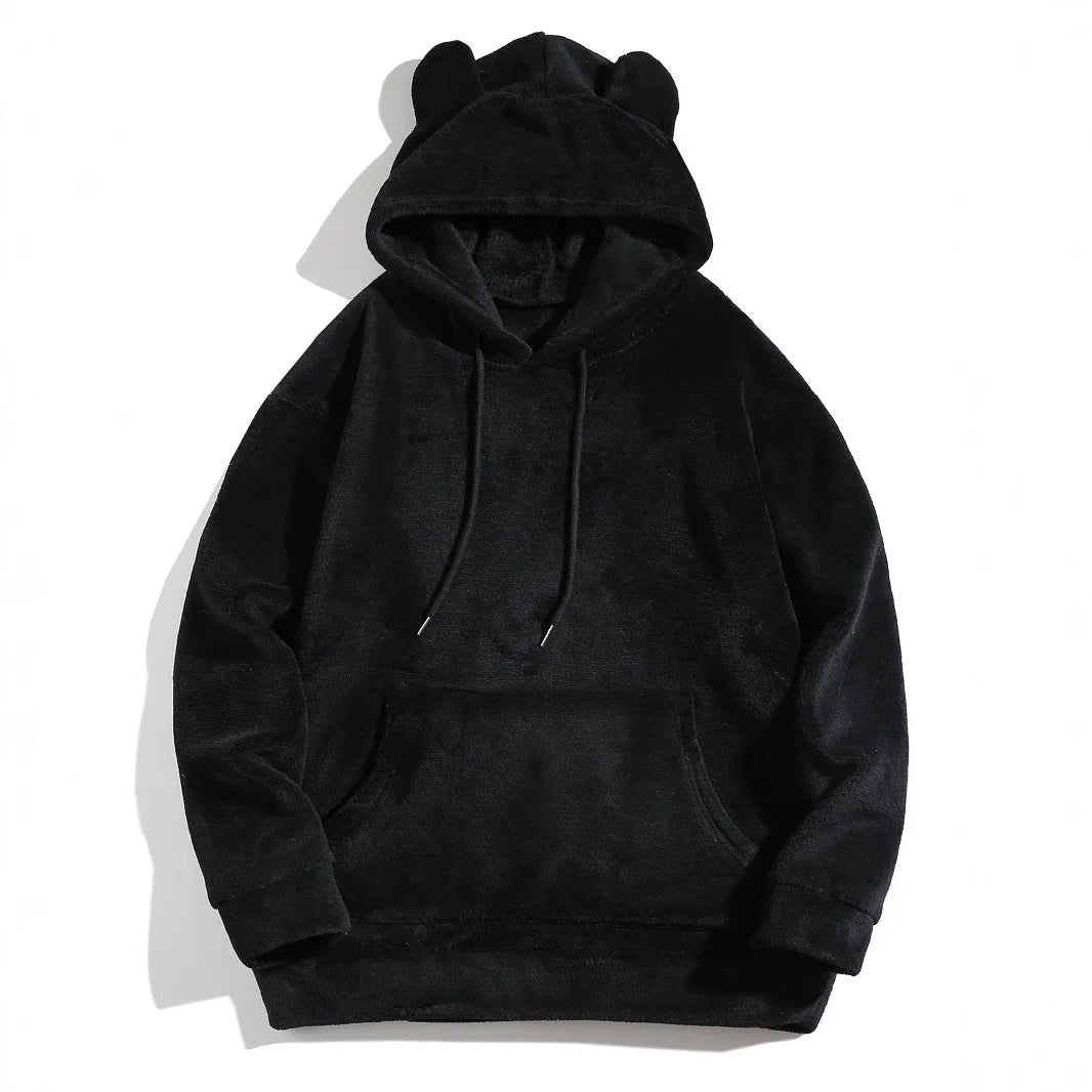 Hoodie unisex con orejas de oso