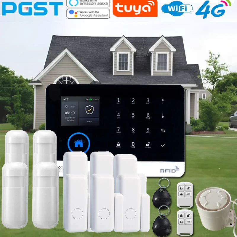 Sistema de seguridad inteligente PG-103 – alarma inalámbrica 4G Tuya compatible WiFi y GSM