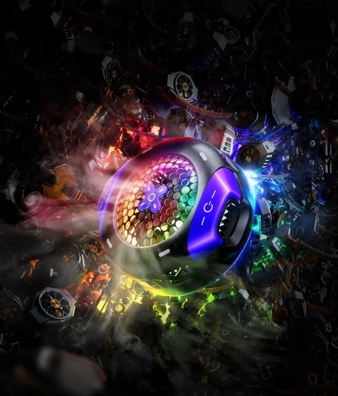 Enfriador para Teléfono Móvil Gaming - Batería Integrada - Ventilador para Teléfono - Enfriamiento Rápido - Para Juegos y Ver Videos