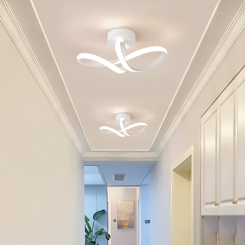 Lámpara de techo minimalista – candelabro moderno con 3 colores para dormitorio y comedor