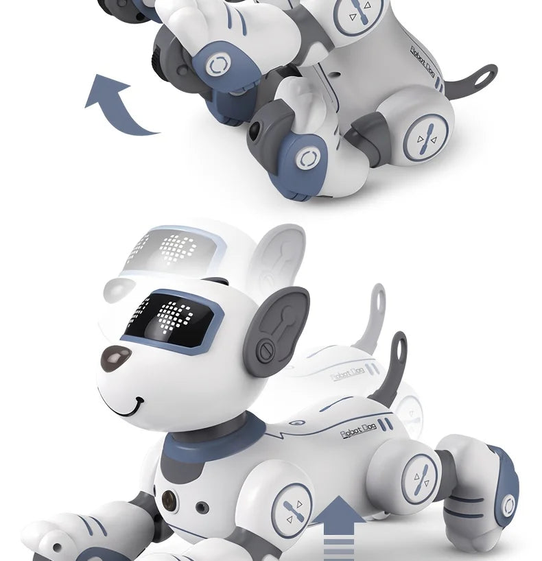 Perro Robot Inteligente con Control Remoto - Canta, Baila y Sigue - Acrobacias Smart - Música Interactiva - Cachorro Programable - Regalo para Niños