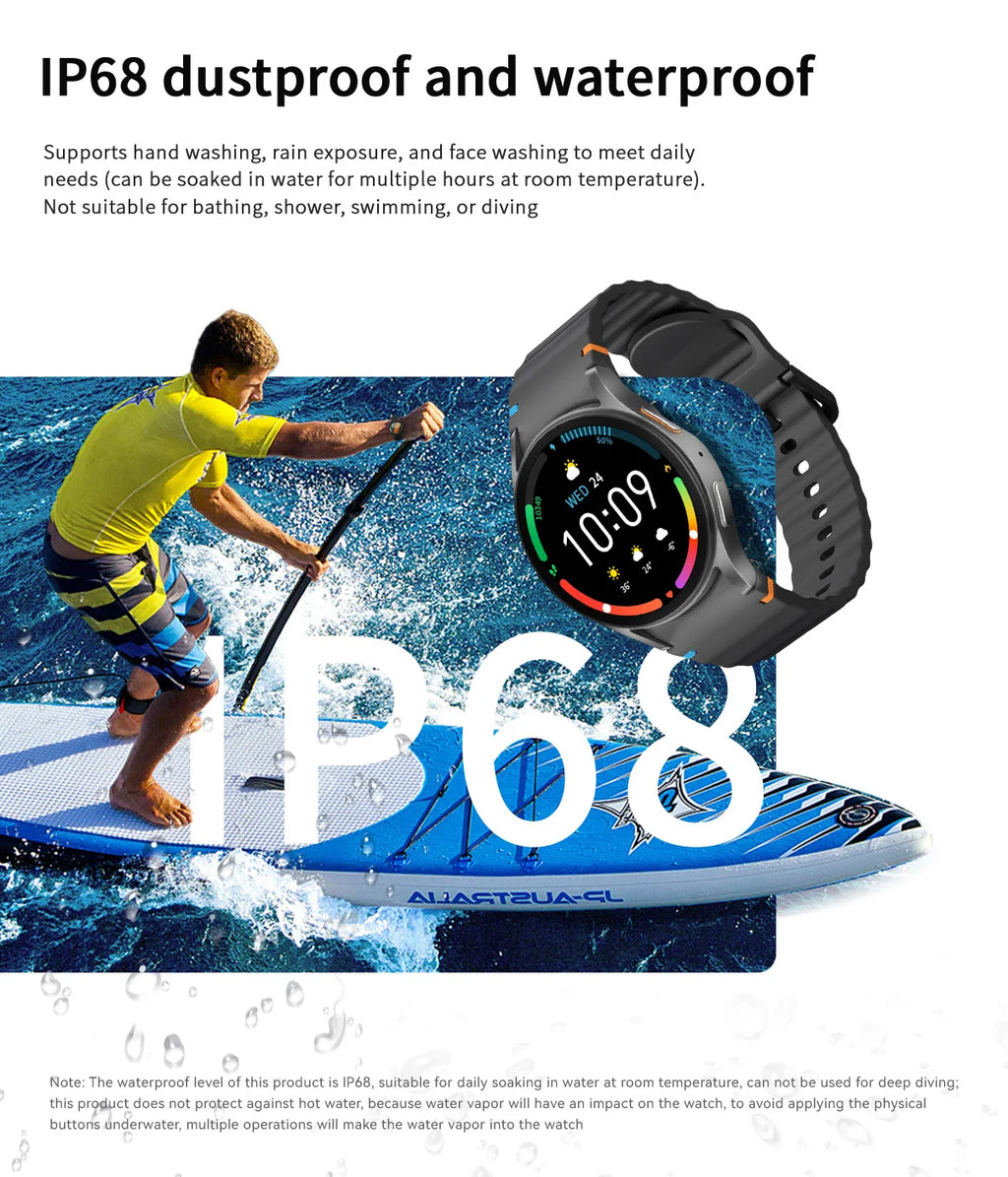 Smartwatch deportivo 1.3" – unisex, compatible con Honor Magic6, Tecno Pova 4 Pro y más