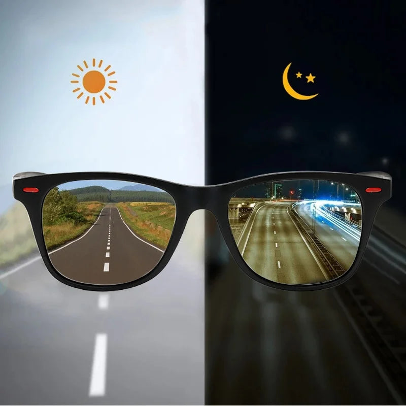 Gafas de visión nocturna polarizadas – marco PC para hombre, deportivas y de conducción