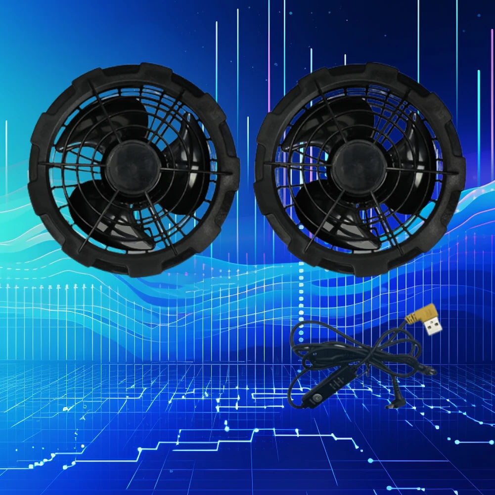 Chaleco Refrigerante con Ventiladores USB - 3 Velocidades Ropa Aire Acondicionado Transpirable