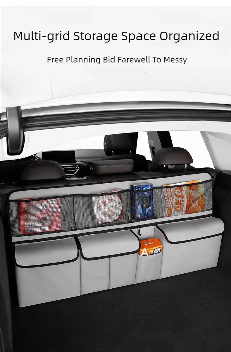 Bolsa Organizadora para Baúl de Auto y Respaldo de Asiento – Multiuso para SUV