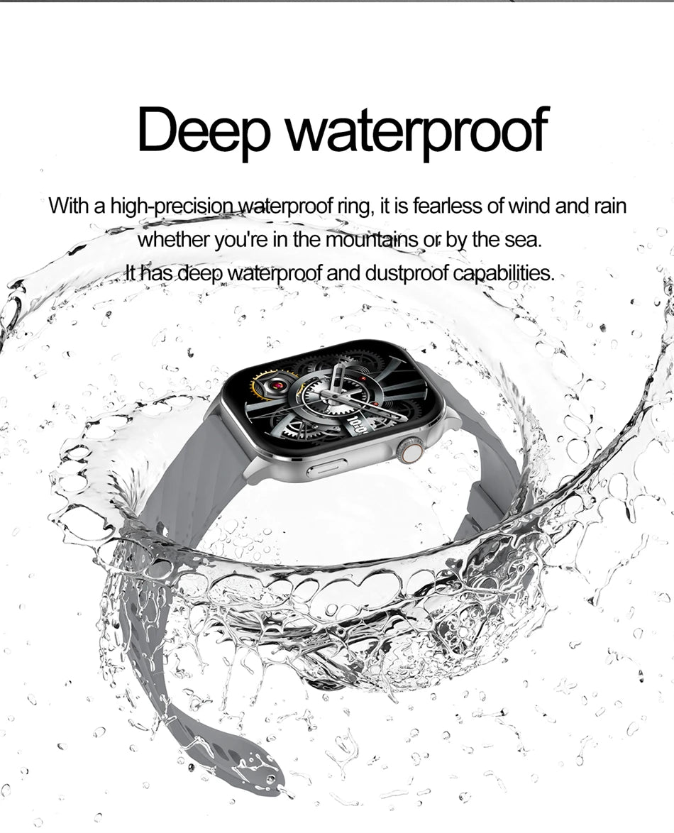 Smartwatch LIGE mujer – pantalla HD 2.01", monitor de salud y resistente al agua