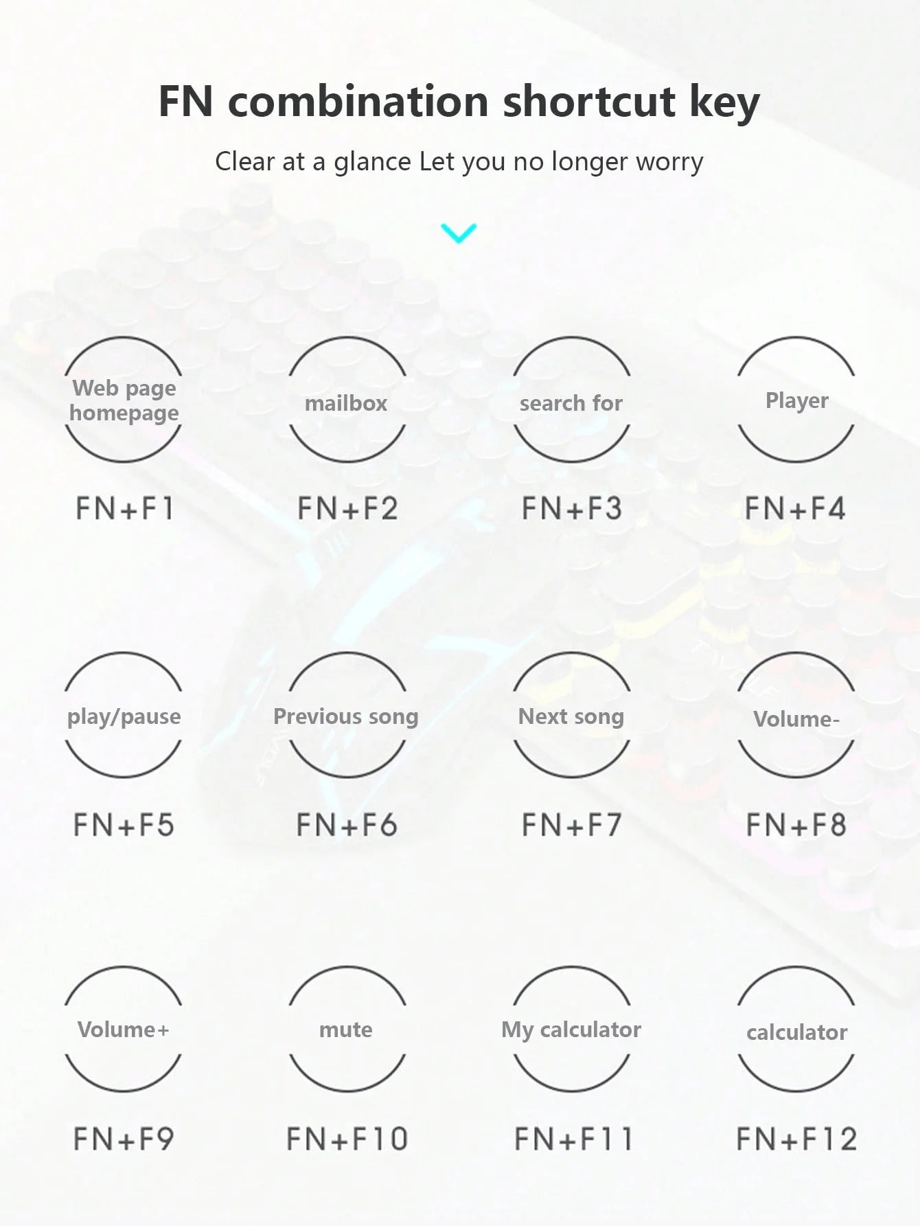 Teclado mecánico TF270 – con cable y luces LED para gaming en PC y laptops