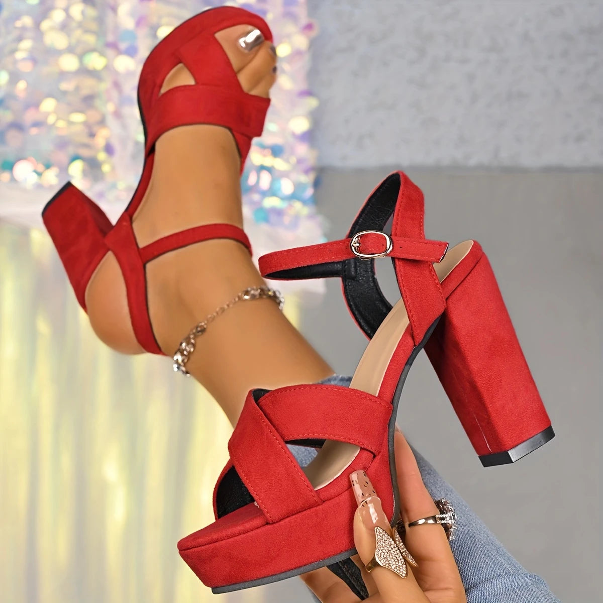 Sandalias mujer – flats tipo ballet con punta y plataforma