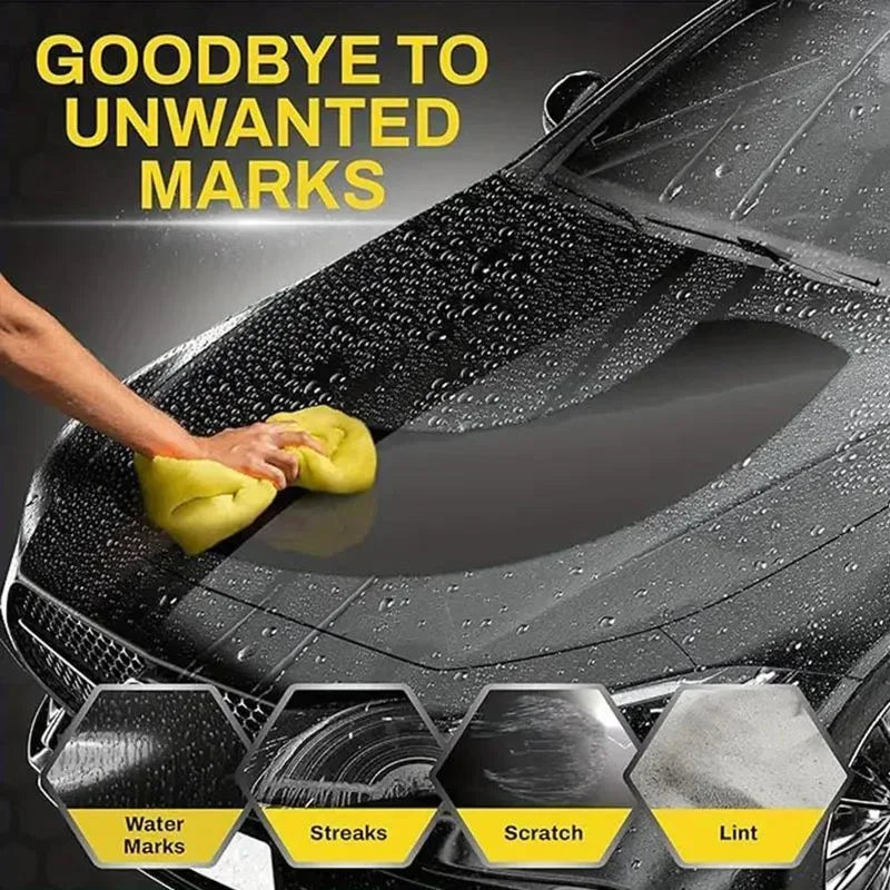 Toalla de lavado de PVA para coche, toalla Premium de secado rápido, Ultra absorbente, sin arañazos, reutilizable para mantenimiento