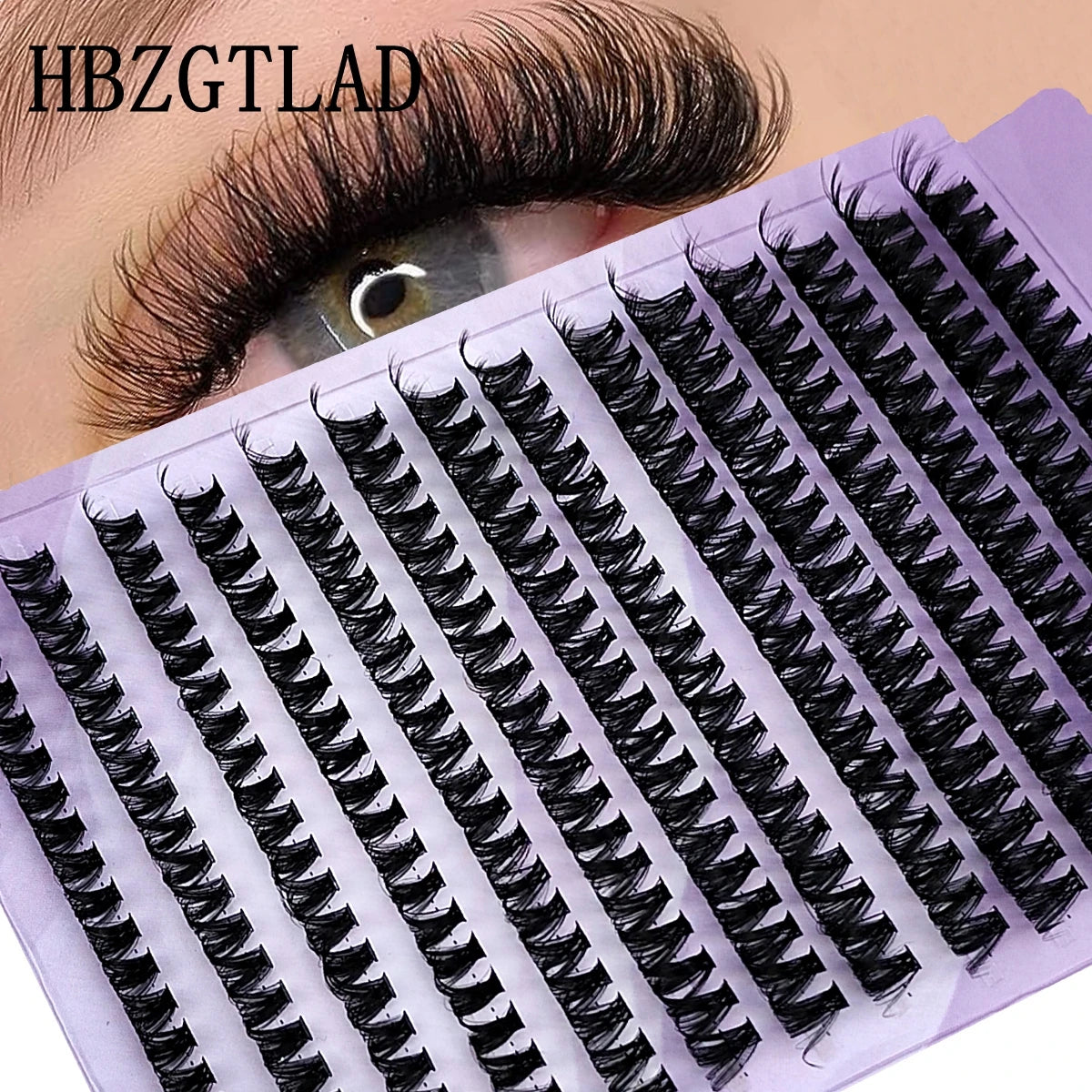 Paquete 280 pestañas mink 3D – extensiones individuales volumen ruso, ultra finas 0.05mm
