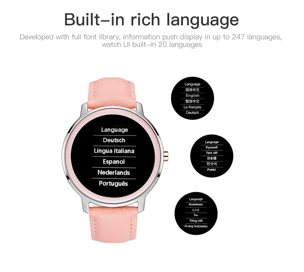 Smartwatch 1.69" – monitor de ritmo cardíaco, notificaciones y resistencia IP67