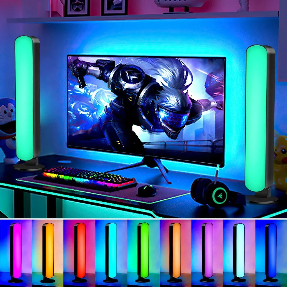 Lámpara LED Symphony Inteligente - Control de Sonido - Luz RGB Ritmo Musical - Control por APP - Para TV, Computadora, Gaming y Decoración de Escritorio