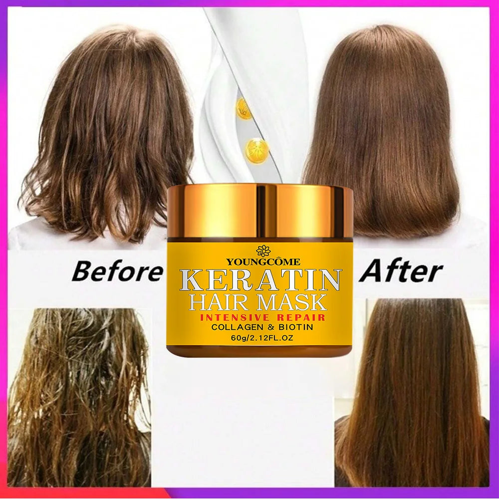 Mascarilla reparadora para cabello – biotina, colágeno y queratina