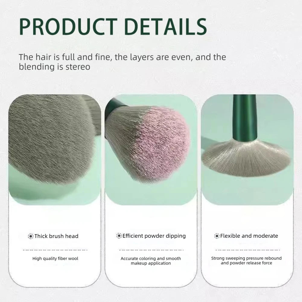 Set profesional de 13 pinceles de maquillaje – ultra suaves y portátiles con estuche