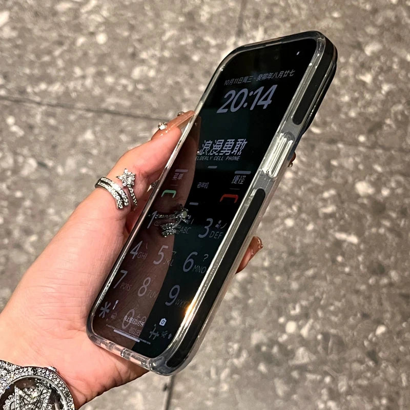 Funda transparente de lujo para iPhone – TPU suave y resistente a golpes