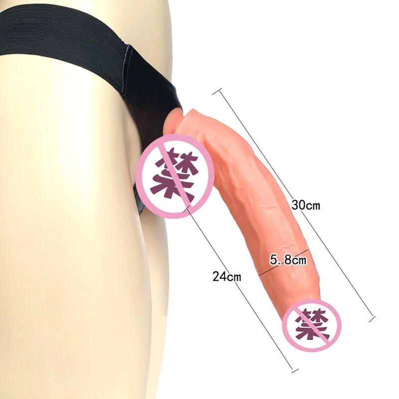 Strapon Huge Realistic Dildos Leather Harness Strap on Thick Penis with Suction Cup Adult Sex Toys for Women Lesbian Masturbator