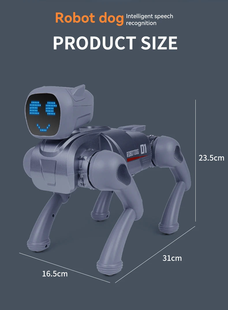 Perro Robot Inteligente - Control Remoto 2.4G y APP - Diálogo por Voz - Programable - Simulación Smart