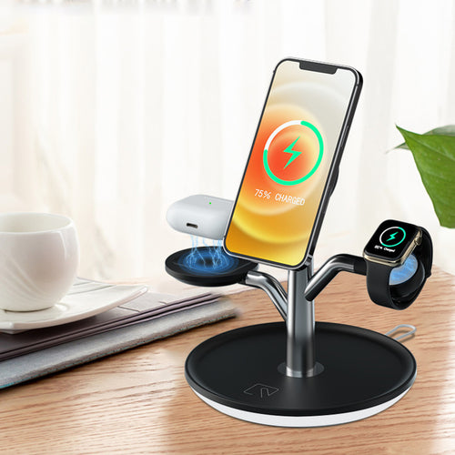 Soporte de carga inalámbrica universal para iPhone, Apple Watch y AirPods