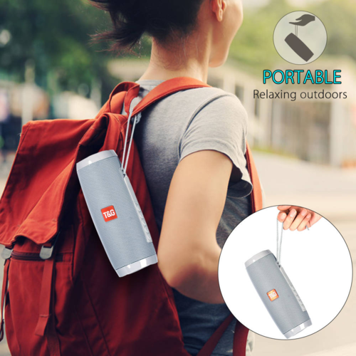 Parlante Bluetooth Estéreo Portátil con Luces LED