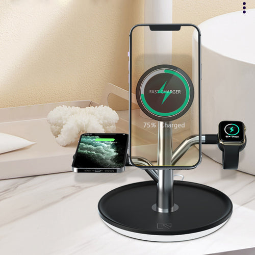 Soporte de carga inalámbrica universal para iPhone, Apple Watch y AirPods